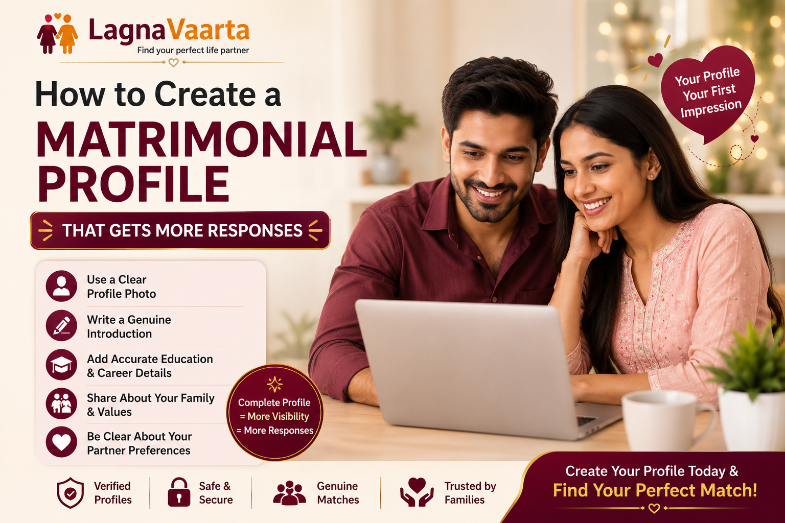 How to Create a Matrimonial Profile That Gets More Responses