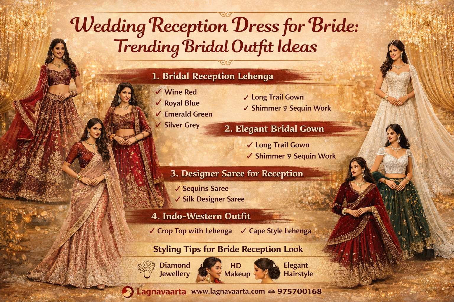 Wedding Reception Dress for Bride: Trending Bridal Outfit Ideas for Reception