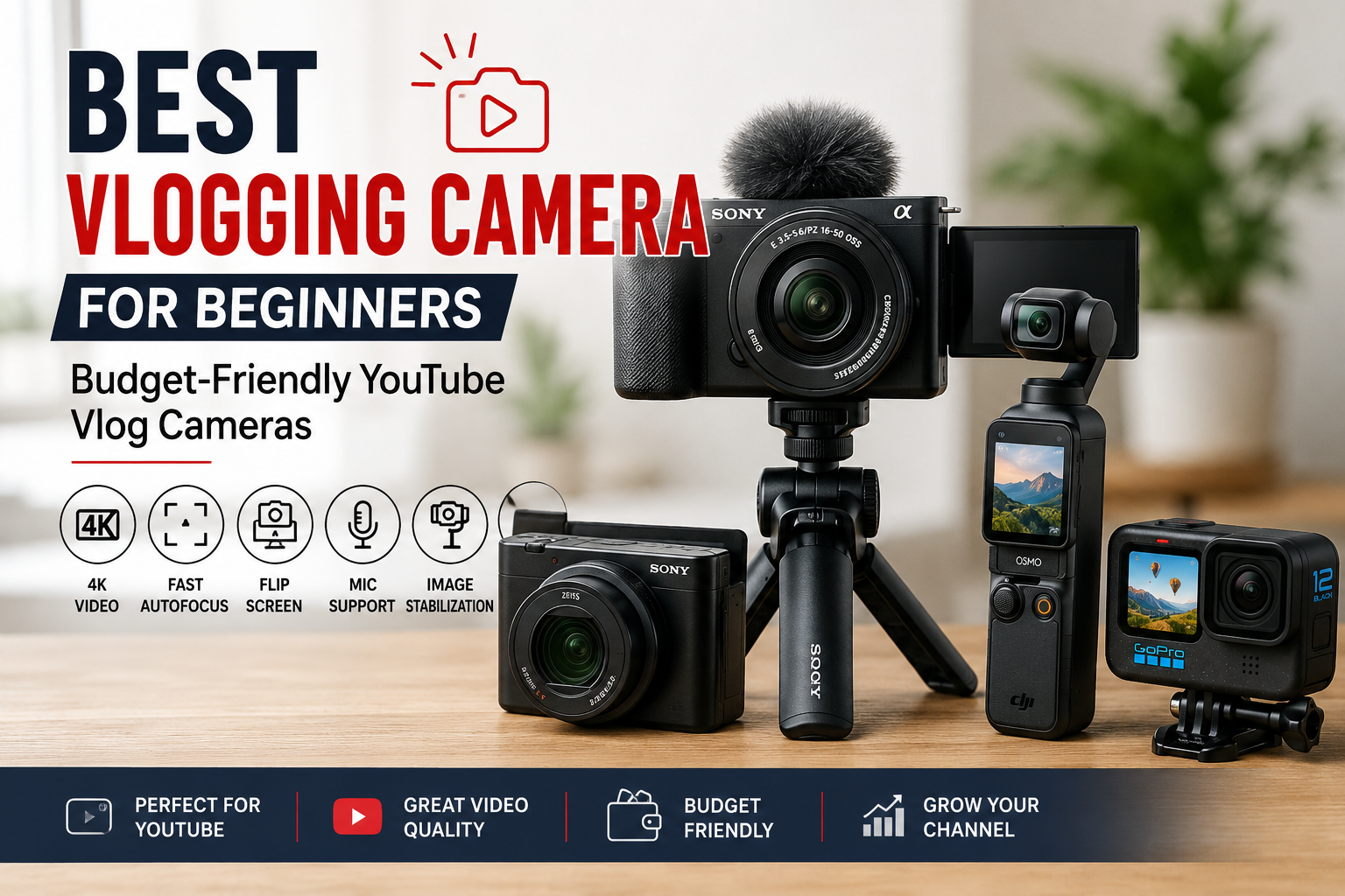 Best Vlogging Camera for Beginners 2026  Budget Friendly YouTube Vlog Cameras
